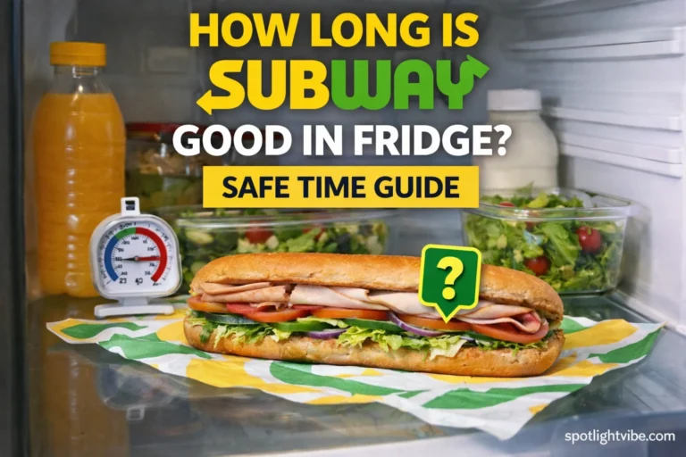 How Long Is Subway Good in Fridge