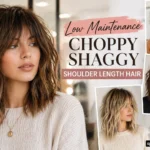 Low Maintenance Choppy Shaggy Shoulder Length Hair